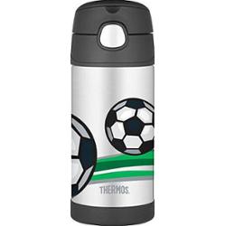 Thermos Zabawa dla niemowląt thermos ze słomką - piłka nożna 355 ml
