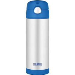 Thermos Zabawa dla niemowląt thermos ze słomką - niebieski 470 ml