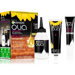 Garnier Olia Big Kit Trwała Farba Do Włosów Kolor 7.40 Intensywna Miedź