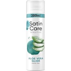 Gillette Żel do golenia do skóry suchej i wrażliwej Satin Care Aloe Vera (żel do golenia) - Pojemność: 75 ml