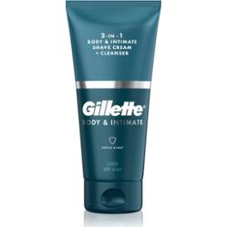 Gillett 2w1 Kremowy produkt do olejowania ciała i okolic intymnych z emulsją oczyszczającą dla mężczyzn 150 ml