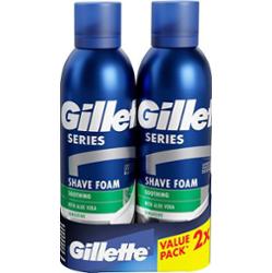 Gillette Zestaw upominkowy z kojącą pianką do golenia 2 x 200 ml