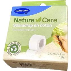 Hartmann Taśma mocująca Nature Care Sparadrap ze 100% bawełny, 2,5 cm x 5 cm