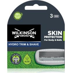 Wilkinson Sword Hydro Trim i golenie skóry Protection 3-częściowa głowica zamienna