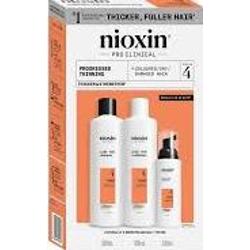 Nioxin System 4 - Zestaw - Kuracja do włosów farbowanych z zaawansowanym osłabieniem 3 szt