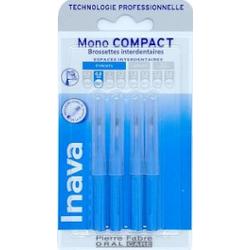 Inava Mono Compact wąskie szczoteczki międzyzębowe 0,8 mm niebieskie x4