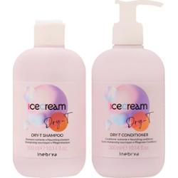 Zestaw Inebrya Ice Cream Dry-T - Szampon 300ml + Balsam 300ml
