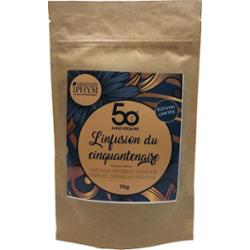 Iphym Organiczna herbata ziołowa sypka „L'infusion du Cinquantenaire” (edycja limitowana) 70g