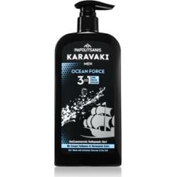 PAPOUTSANIS Karavaki Ocean Force żel oczyszczający 3 w 1 550 ml