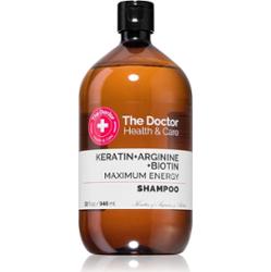 The Doctor Keratyna + Arginina + Biotyna Maksimum Energy Szampon keratynowy dla mocniejszych i bardziej lśniących włosów 946 ml