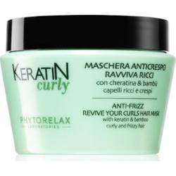 Phytorelax Laboratories Maska keratynowa do włosów niesfornych i kręconych, przeciw puszeniu się włosów 250 ml