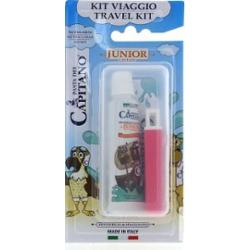Pasta Del Capitano Zestaw podróżny Junior - pasta do zębów 20 ml + składana szczoteczka do zębów