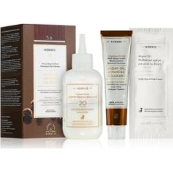 Korres Argan Oil trwała farba do włosów z olejkiem arganowym kolor 5,6 Jasnobrązowy Czerwony 50 ml