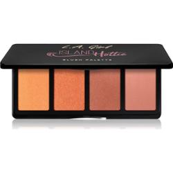 L.A. Girl Cosmetics Fanatyczna paleta blush kolor Island Hottie 4x4 g