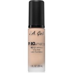 L.A. Girl Cosmetics ZAWODOWIEC. Matowy podkład HD długotrwały matowy efekt kolor Naturalny 30 ml