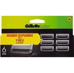 Gillette Ostrza wymienne do maszynek do golenia Labs 6 wkładów