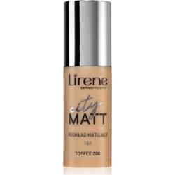 Lirene City Matt Podkład w płynie Matujący efekt wygładzający Kolor 208 Toffi 30 Ml