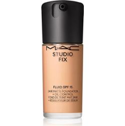 Mac Studio Fix Fluido Spf 15 - Podkład delikatnie matowy, efekt drugiej skóry, krycie Naturale Do 24 godzin N6.5 (30 ml)