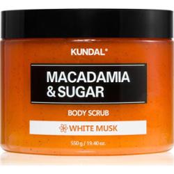 KUNDAL Macadamia & Sugar White Musk peeling cukrowy z masłem shea 550 g