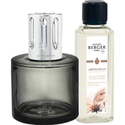 Maison berger paris Zestaw upominkowy z lampą katalityczną Aroma Relax w kolorze szarym + wyściółka Sweet Orient 250 ml