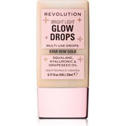 Revolution Bright Light Glow Drops płynny rozjaśniacz odcień Golden Star Dew 23 ml