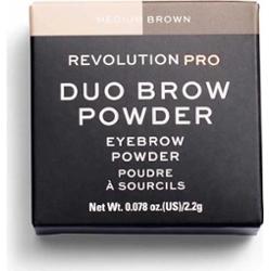 Makeup Revolution REVOLUTION PRO Wegański puder do brwi średni brąz 22g