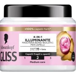 Schwarzkopf 4w1 Rozświetlająca maska do włosów do włosów łamliwych i matowych 400ml