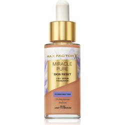 Max Factor Miracle Pure 2in1 Skin Reset Serum Foundation 60-80 Light to Medium