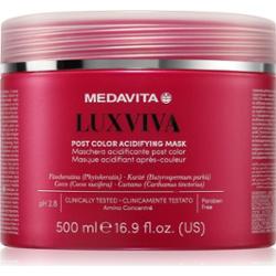 Medavita LUXVIVA Post Color Zakwaszająca maska zabiegowa do włosów farbowanych 500 ml