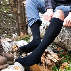 Bauerfeind Skarpety uciskowe z wełny merynosów Short 35 40 Black L