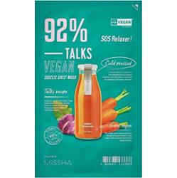 Missha Talks Vegan Squeeze SOS Relaxer (maska w płachcie) 27 g