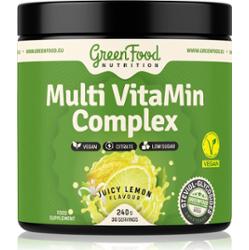 GreenFood Nutrition Proszek Multi VitaMin Complex z kompleksem multiwitaminowym aroma Sok z cytryny 240 g