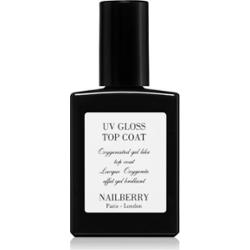 NAILBERRY Promieniowanie ultrafioletowe Gloss Top Coat Gel Effect Nail Polish Bez Użycia Lamp UV/LED 14ml
