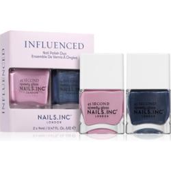 Nails Inc. Zestaw lakierów do paznokci Influenced Ready For Nail Polish Set Richmond Lakier do paznokci i szybkoschnący 14ml + Heading To Hampstead La