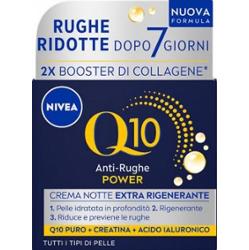 Nivea Nivea Face Q10 Power Extra Regenerujący przeciwzmarszczkowy krem na noc do każdego rodzaju skóry 50 ml