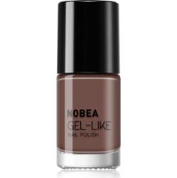 NOBEA Day-to-Day Gel-like Nail Polish lakier do paznokci z żelowym efektem odcień Dark mocha #N06 6 ml