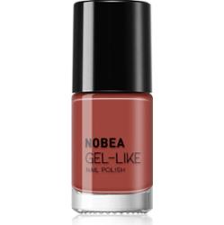 NOBEA Day-to-Day Gel-like Nail Polish lakier do paznokci z żelowym efektem odcień Fired brick #N15 6 ml