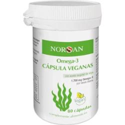 Norsan Omega 3 wegański olej z alg 80 kapsułek