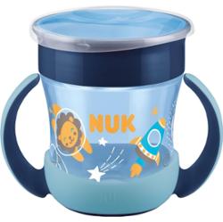 NUK Magic Night kubek z uchwytami 6 miesięcy+ Niebieski 160 ml