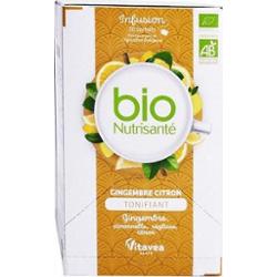 Bio Nutrisanté - Tonizujący napar imbirowo-cytrynowy 20 saszetek