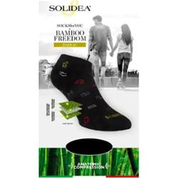 Solidea Skarpetki dla Ciebie Bamboo Freedom Pois Socks Oddychająca tkanina Czerwone 5XXL