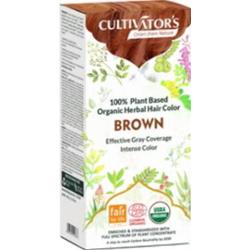 Cultivator's Farba do włosów ziołowa brązowa, 100g