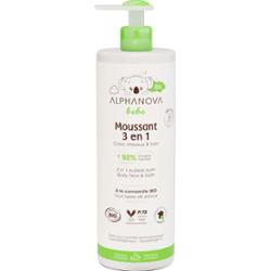 Alphanova Baby Foam 3 w 1 żel pod prysznic do ciała i włosów Bio 400ml