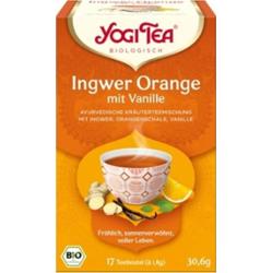 Yogi Tea Herbata ziołowa organiczna z imbirem, pomarańczą i wanilią, 30,60 g
