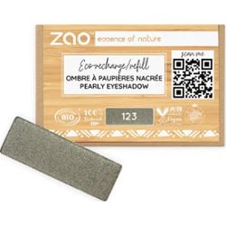 Zao Make Up Cień do powiek w prostokątnym wkładzie, 123 Pearly Grey Khaki (1,30 G)
