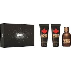 Dsquared2 Wood for men Mini zestaw EDT 5 ml, żel pod prysznic 25 ml i balsam po goleniu 25 ml
