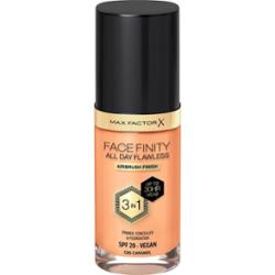 Max factor Cały dzień Flawless Facefinity 3 w 1 - Długotrwały makijaż 30 ml W89 Ciepła Pralina