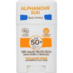 Alphanova Blue Whale Spf50+ Organiczny sztyft do opalania twarzy 12g