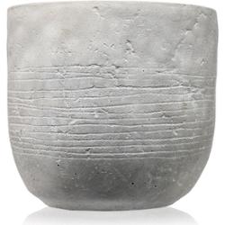 PAJU Solidna jasnoszara świeca ogrodowa 17 cm