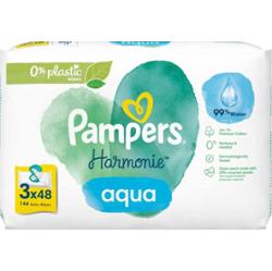 Pampers Chusteczki 0% Aqua Harmonie 3x48 Chusteczki Opakowanie